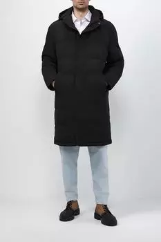 Удлиненный пуховик с капюшоном MARCO DI RADI