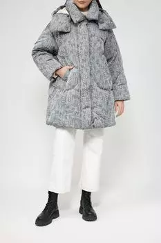 Удлиненный пуховик с капюшоном NAUMI