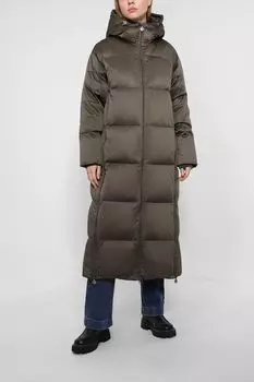 Удлиненный пуховик с капюшоном NAUMI