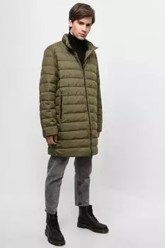 Удлиненный пуховик с воротником-стойкой MARCO DI RADI