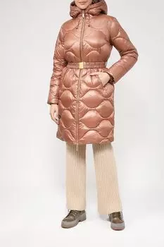 Удлиненный пуховик со съемным поясом Auranna