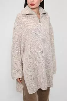 Удлиненный пуловер с воротником на молнии Marc O'Polo