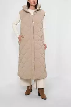 Удлиненный стеганый жилет QUO