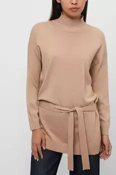 Удлиненный свитер с поясом Emme Marella