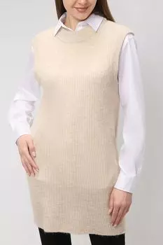 Удлиненный вязаный жилет Only