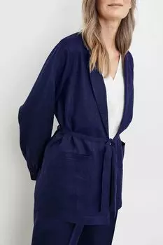 Удлиненный жакет с поясом изо льна Gerry Weber