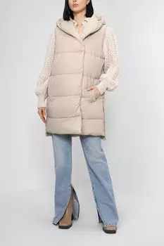 Удлиненный жилет с капюшоном Apart