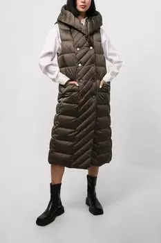 Удлиненный жилет с капюшоном NAUMI