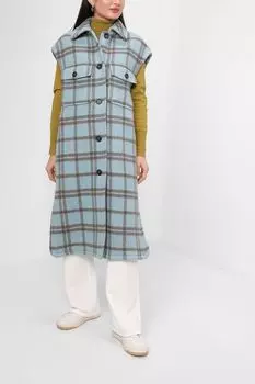 Удлиненный жилет в клетку Marc O'Polo