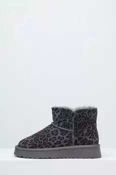 Угги замшевые с принтом Ever be