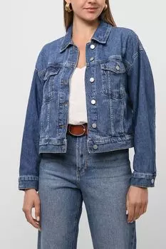 Укороченная куртка из денима Esprit Collection