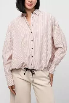 Укороченная рубашка в полоску NAUMI