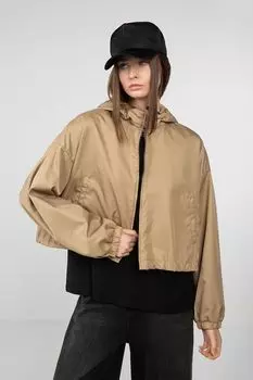 Укороченная ветровка с капюшоном NAUMI