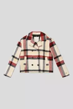 Укороченное пальто в клетку Tommy Hilfiger
