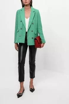 Укороченные брюки из экокожи BELUCCI