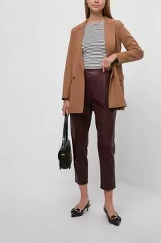 Укороченные брюки из экокожи Taifun