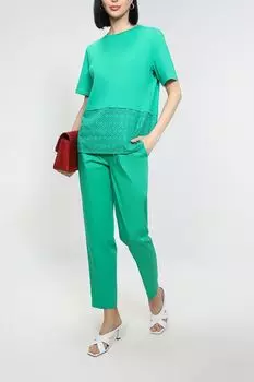 Укороченные брюки из хлопка Emme Marella