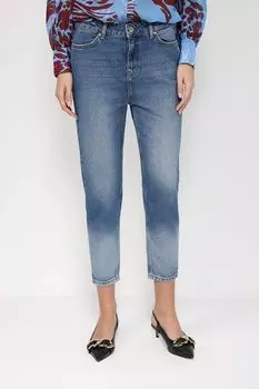 Укороченные джинсы с эффектом потертости FRACOMINA