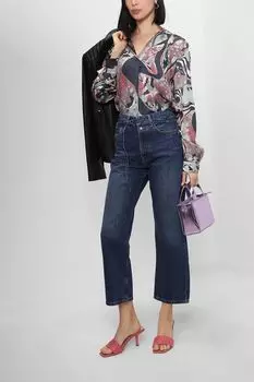 Укороченные джинсы с завышенной талией Esprit Casual