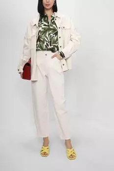 Укороченные джинсы с завышенной талией Esprit Collection