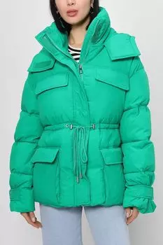 Укороченный пуховик с кулиской на талии BELUCCI