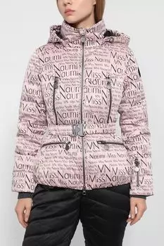 Укороченный пуховик с принтом NAUMI