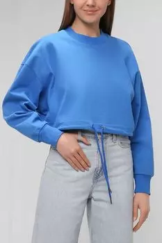 Укороченный свитшот с кулиской на талии Calvin Klein Jeans