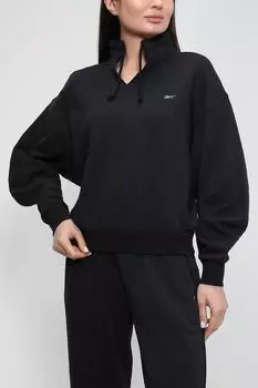 Укороченный свитшот с воротником-стойкой REEBOK