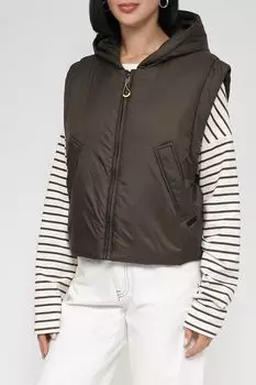 Укороченный жилет с капюшоном Cinque