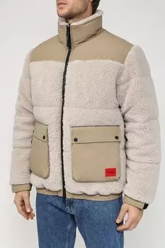 Утепленная куртка из экомеха HUGO