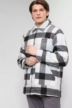 Утепленная куртка-рубашка в клетку MARCO DI RADI