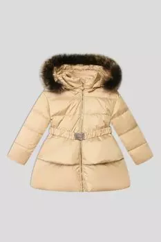 Утепленная куртка с меховой отделкой Pulka