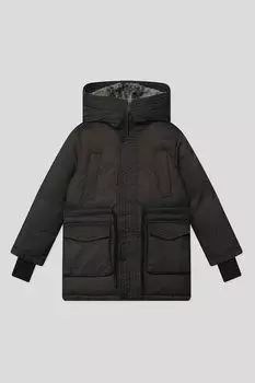 Утепленная куртка с накладными карманами Pulka