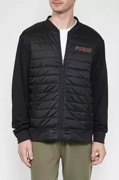 Утепленная куртка с воротником-стойкой Guess