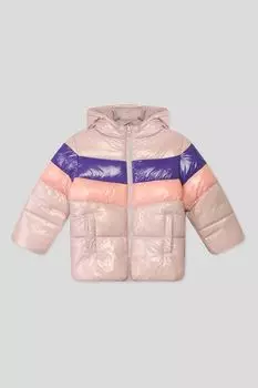 Утепленная куртка в стиле колорблок Benetton