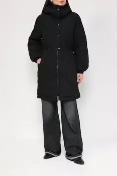 Утепленное пальто с капюшоном Desigual