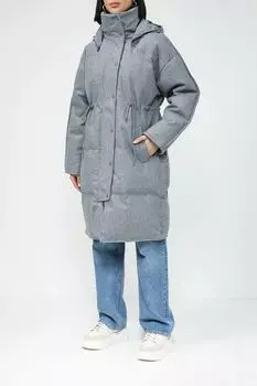 Утепленное пальто с кулиской на талии BELUCCI