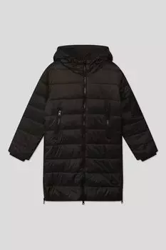 Утепленное стеганое пальто с капюшоном GIOCO