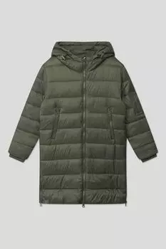 Утепленное стеганое пальто с капюшоном GIOCO