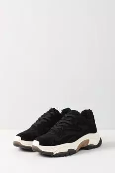 Утепленные кроссовки из нубука Addict Fur Ash