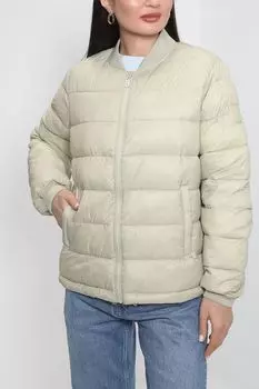 Утепленный бомбер на молнии Comma