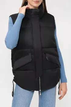 Утепленный жилет с кулисками по бокам Auranna