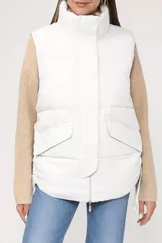 Утепленный жилет с кулисками по бокам Auranna