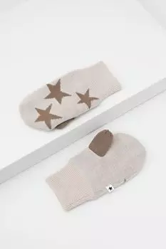 Варежки из смесовой шерсти с принтом Molo