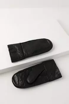 Варежки кожаные утепленные SABRINA SCALA