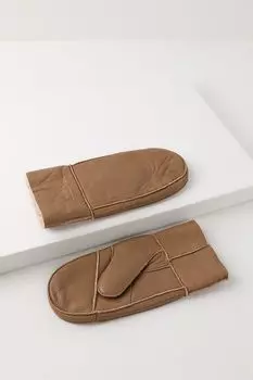 Варежки кожаные утепленные SABRINA SCALA