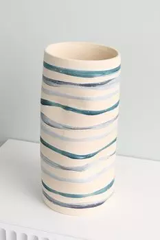 Ваза керамическая с принтом Lines COINCASA