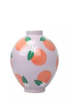 Ваза керамическая с принтом Orange Kersten