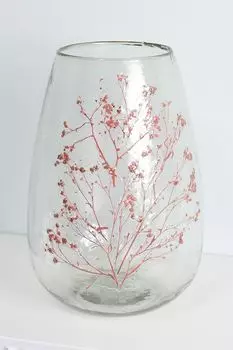 Ваза стеклянная с принтом Kersten