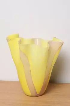 Ваза стеклянная с принтом Kersten